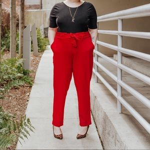 Paper bag waist Eloquii Trousers